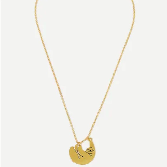 LAST SET SALE GOLD Sloth Pendant Necklace - Picture 4 of 5